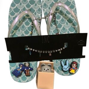 Kids size 5 Flip Flops with bundle items
